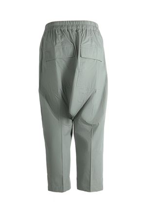 Light green cotton cropped trousers RICK OWENS | RU01F2381P35